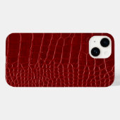 モダンな赤いワニ Case-Mate iPhoneケース (裏面 (横))