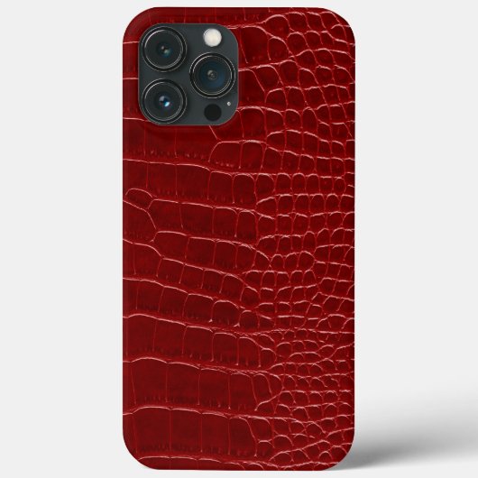 モダンな赤いワニ Case-Mate iPhoneケース (裏面)