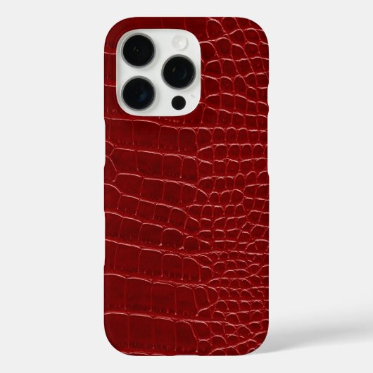 モダンな赤いワニ Case-Mate iPhoneケース (裏面)