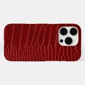 モダンな赤いワニ Case-Mate iPhoneケース (裏面 (横))