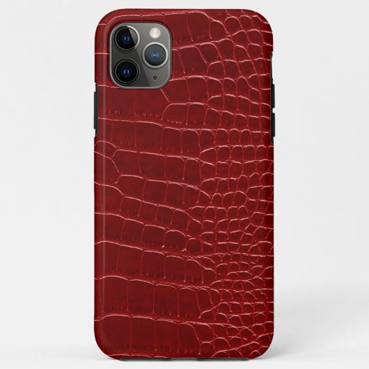 モダンな赤いワニ Case-Mate iPhoneケース (裏面)