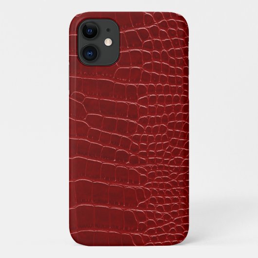 モダンな赤いワニ Case-Mate iPhoneケース (裏面)