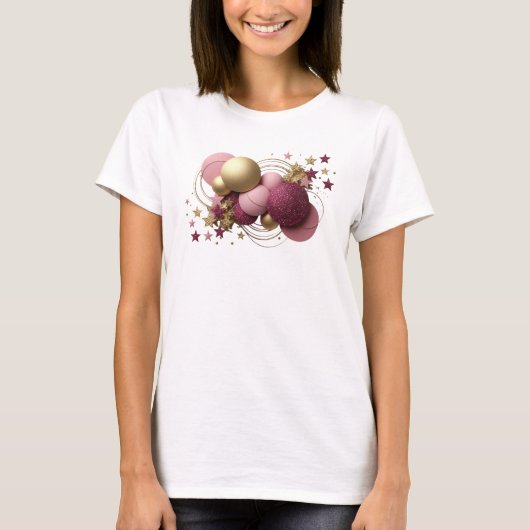 モダンな赤い抽象芸術Tシャツ Tシャツ (正面)