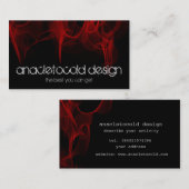 モダンな赤い火のbussinessカード 名刺 (正面/裏面)