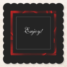 モダンな赤い花のアクセント