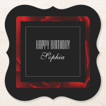 モダンな赤い花のアクセント