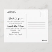 モダンな赤ちゃん誕生のお知らせ写真 ポストカード (裏面)