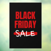 モダンな赤と黒のブラックフライデーセール タイポグラフィストア看板 ウィンドウサイン (シート3)