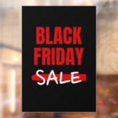 モダンな赤と黒のブラックフライデーセール タイポグラフィストア看板 ウィンドウサイン (シート2)