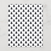 モダンな赤のクリスマス　写真入りグリーティングカード【お手頃価格】 チラシ (裏面)