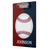 モダンな赤、白、青の野球 クリップボード (左)