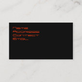 モダンな車両限界が付いているスタイリッシュな名刺 名刺 (裏面)
