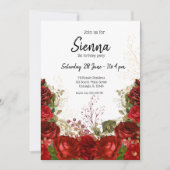 モダンな輝きとエレガンスの花、あらゆるシーンに 招待状 (正面)