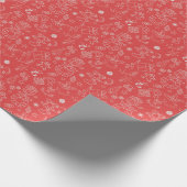 モダンな輝きと喜び:クリスマスパーティー ラッピングペーパー (角)