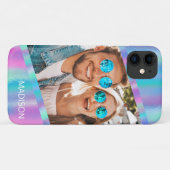モダンな輝きのガーリーな写真入りカスタムデザイン Case-Mate iPhoneケース (裏面(横))