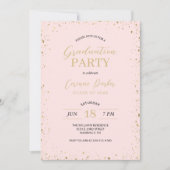 モダンな輝きの卒業パーティー招待状 招待状 (正面)