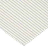 モダンな農家の灰色のクリーム色のカチカチ音をたてるストライプ ショートテーブルランナー (コーナー)