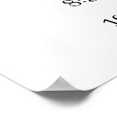 モダンな農村風ウェディングオーダーオブサービスプログラム ポスター (角)