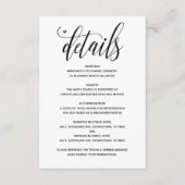 モダンな農村風ウェディング 詳細案内カード v1 エンクロージャーカード (正面)