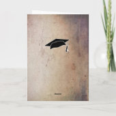 モダンな農村風 おめでとう 卒業写真 カード (裏面)