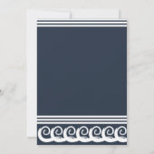 モダンな迷走の招待状 招待状 (裏面)