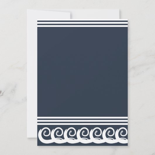 モダンな迷走の招待状 招待状 (裏面)