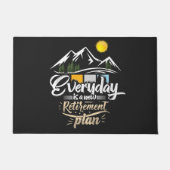 モダンな退職プラン ドアマット (正面)