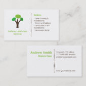 モダンな造園のサービスツリー 名刺 (正面/裏面)