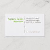 モダンな造園のサービスツリー 名刺 (裏面)