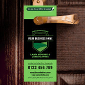 モダンな造園 芝刈り マーケティング ドアノブサイン