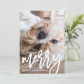 モダンな遊び心とシックなヒョウ柄プリントの写真でつくるホリデー シーズンカード (スタンド正面)