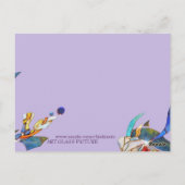 モダンな郵便はがきを結婚しているコイの恋人 ポストカード (裏面)