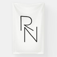 モダンな重なり合うイニシャル