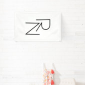 モダンな重なり合うイニシャル 横断幕 (インサイチュ)