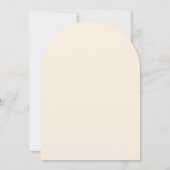 モダンな野の花ブライダルシャワー 招待状 (裏面)