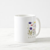 モダンな野の花 コーヒーマグカップ (正面右)
