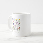 モダンな野の花 コーヒーマグカップ (正面左)
