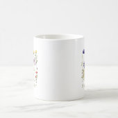 モダンな野の花 コーヒーマグカップ (中央)