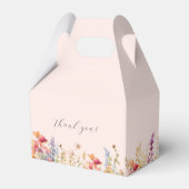 モダンな野生の花、ブライダルシャワー フェイバーボックス (裏面サイド)