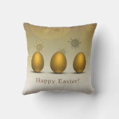 モダンな金イースターエッグ クッション (裏面)