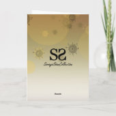 モダンな金イースターエッグ シーズンカード (裏面)