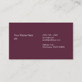 モダンな金ゴールドのストライプのでスタイリッシュなワインの名刺 名刺 (裏面)