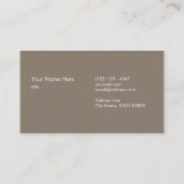 モダンな金ゴールドのストライプのでスタイリッシュな暗灰色の名刺 名刺 (裏面)