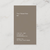 モダンな金ゴールドのストライプのでスタイリッシュな縦の名刺 名刺 (裏面)