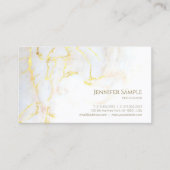 モダンな金ゴールドの大理石のエレガントな専門のテンプレート 名刺 (正面)