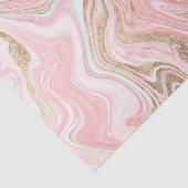 モダンな金ゴールドの大理石のパステル調ピンク珊瑚のシックなパターン 薄葉紙 (詳細)