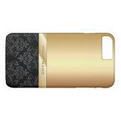 モダンな金ゴールドホイルの名前をカスタムするのiPhone 7のプラスの場合 Case-Mate iPhoneケース (裏面(横))