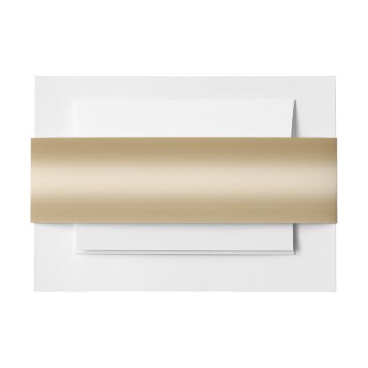 モダンな金ゴールドホイル 招待状ベリーバンド (正面例)