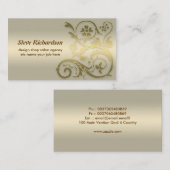 モダンな金勾配の名刺 名刺 (正面/裏面)