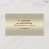 モダンな金勾配の名刺 名刺 (裏面)